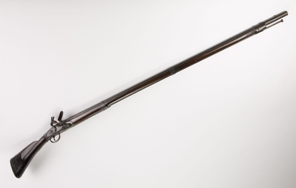 This Model 1728 Charleville is currently on display in the National Museum of the United States Army’s Founding the Nation Gallery. The Model 1728 was the second version of Charleville following its introduction and standardization with the French Army in 1717. (National Museum of the United States Army)