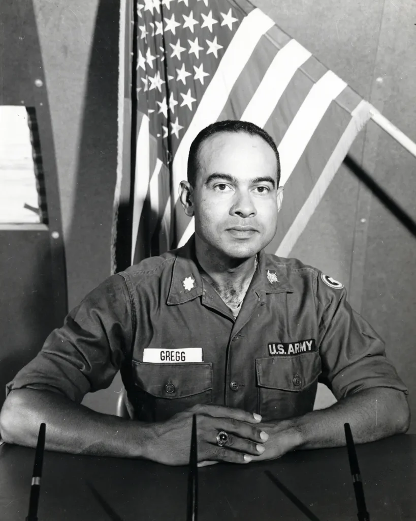 Major Arthur J. Gregg in an official portrait shortly before taking command of the 96th Supply and Service Battalion, circa February 1966. (Courtesy of Alicia Gregg Collier) 